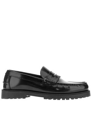 Bianco 'Biagreg' Leather Loafers - Black