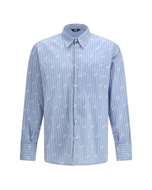 Gcds Shirt Pinstripe - Blue