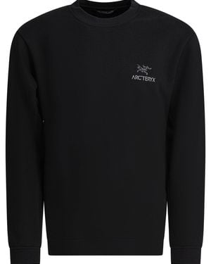 Arc'teryx Fleece "Emblem" Crewneck Sweatshirt - Black