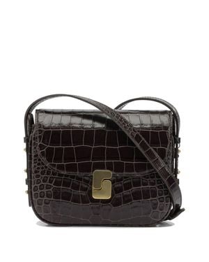 Soeur Bellissima Mini Crossbody Bags Brown - Black