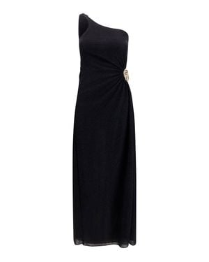 Oséree Dress Lumière One-Shoulder - Black