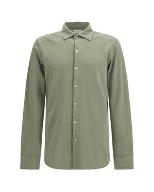 Brooksfield Cotton Shirt Fatigue - Green
