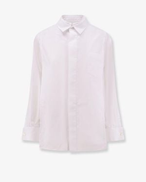 Sacai Poplin Shirt With Front Panel - Pink