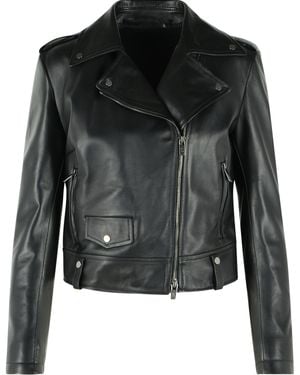 Salvatore Santoro Leather Jacket - Black