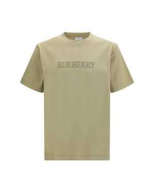 Burberry Cotton Logo T-Shirt - Green
