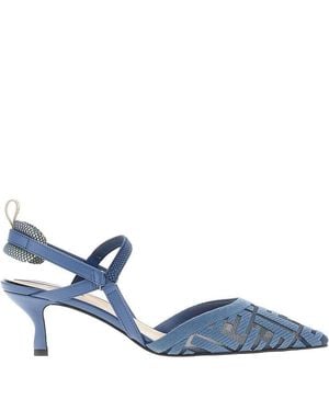 Fendi 'Colibrì Lite' Slingback Court Shoes - Blue