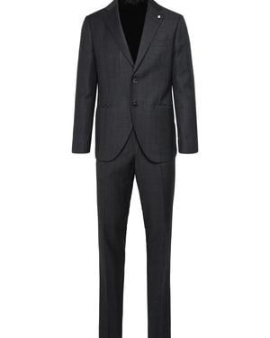 Luigi Bianchi Wool Suit - Black
