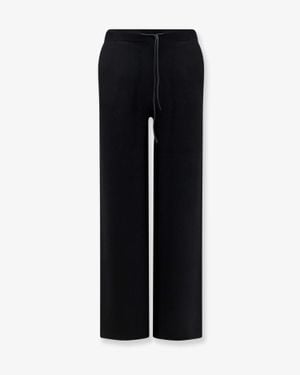 Hevò Viscose Blend Trousers - Black