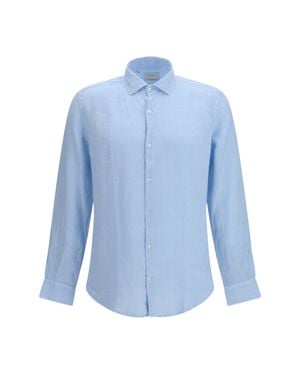 Brooksfield Linen Shirt 753 - Blue