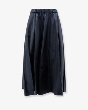 Aspesi Taffeta Long Skirt - Blue