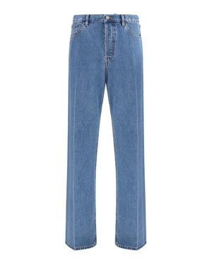 Valentino Straight-Leg Denim Jeans - Blue