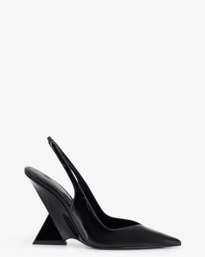 The Attico Cheope Patent Leather Court Shoes - White