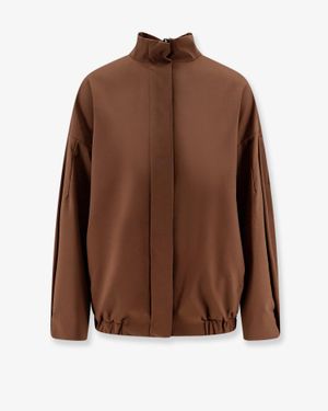 Hevò Wool Blend Jacket - Brown