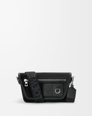 Loewe Messenger Flex Small Crossbody Bag - Black