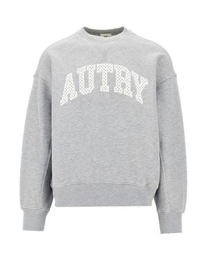 Autry Macramé Logo University Sweatshirt - Grey