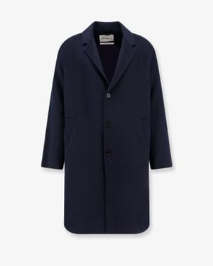 Amaranto Outdoor Wool Coat - Blue