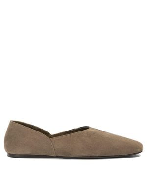 KHAITE "Jane" Classic Ballet Flats - Brown