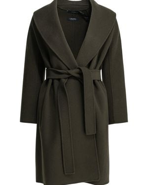 Max Mara Long Wool Coat - Black