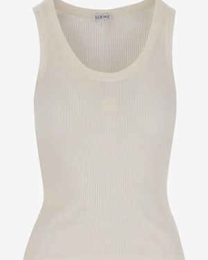 Loewe Silk Tank Top - White