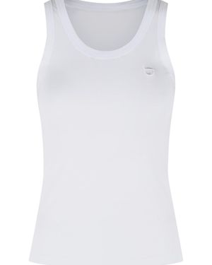 Coperni Cotton Blend Tank Top - White