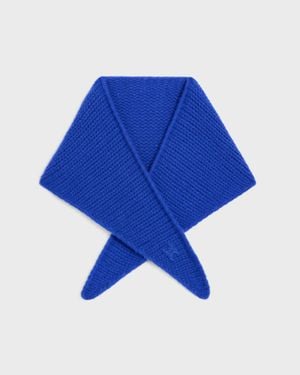 Celine Cashmere And Silk Scarf - Blue