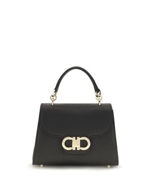Ferragamo Gancini Mini Handbag - Black