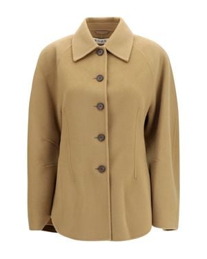 Rohe Jacket Sculptural Oversized-Sleeve - Natural