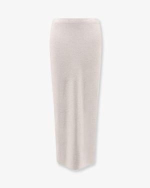 Hevò Skirt Viscose-Blend - White