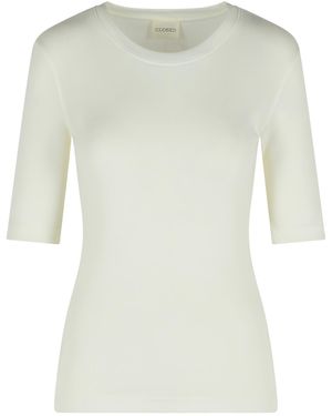 Closed Cotton Blend Polo Shirt Ivory - Natural