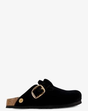 Birkenstock Boston Big Buckle Piping Rivet Logo Mule - Black