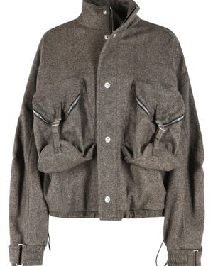 The Attico Bomber Jacket - Grey