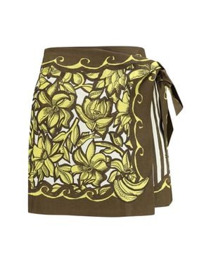 ALÉMAIS Skirt Mona Wrap Mini - Green