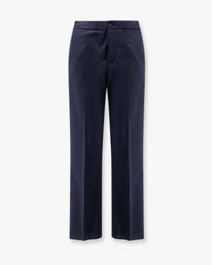 Hevò Torre Chianca Wool Blend Trousers - Blue