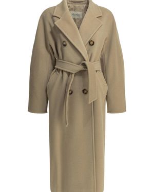 Max Mara Icon Long Coat - Natural