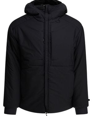 DAIWA PIER 39 Short Down Jacket With Zipper And Hood Jackets And Coats - Black