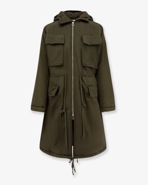 Oamc Peacemaker Padded Nylon Long Jacket - Green