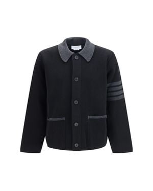 Thom Browne 4-Bar Cotton Piqué Jacket - Blue