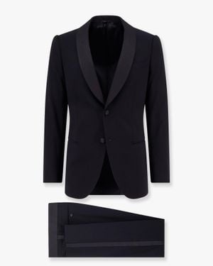 Giorgio Armani Soho Wool Tuxedo - Blue
