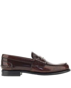 Church's 'Pembrey W5' Fumé Polished Leather Loafers 38 - Brown