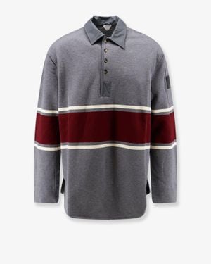 Bottega Veneta Light Cotton Polo Shirt - Grey