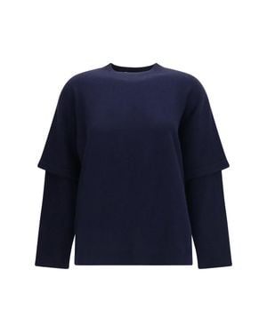 DARKPARK Troy Double-Sleeve Cashmere Sweater - Blue