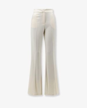 ACTUALEE Rayon Blend Trousers - White