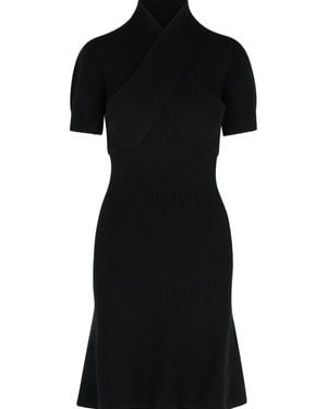 Patou Merino Wool Blend Dress - Black
