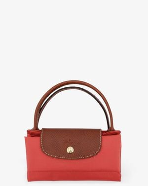 Longchamp Le Pliage Nylon Handbag - Red