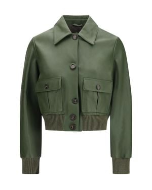 Valstar Cropped Nappa Ino Jacket Basil - Green