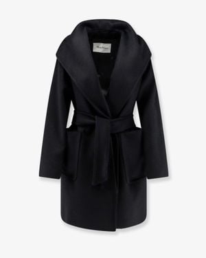 Max Mara Rialto Camel Hair Coat - Black
