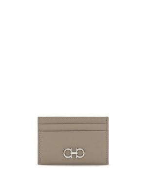 Ferragamo Gancini Card Holder - Grey