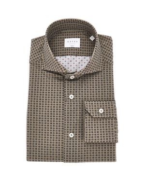 Xacus Tailor Fit 'Active' Shirt - Brown