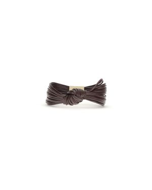 Bottega Veneta Knot Leather Bracelet - White