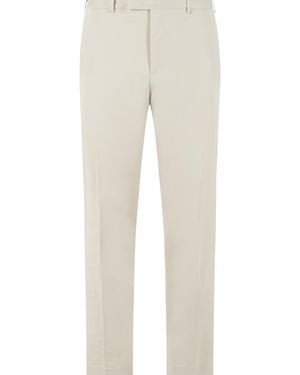 PT01 Rebel Light Stretch Cotton Trousers - Natural